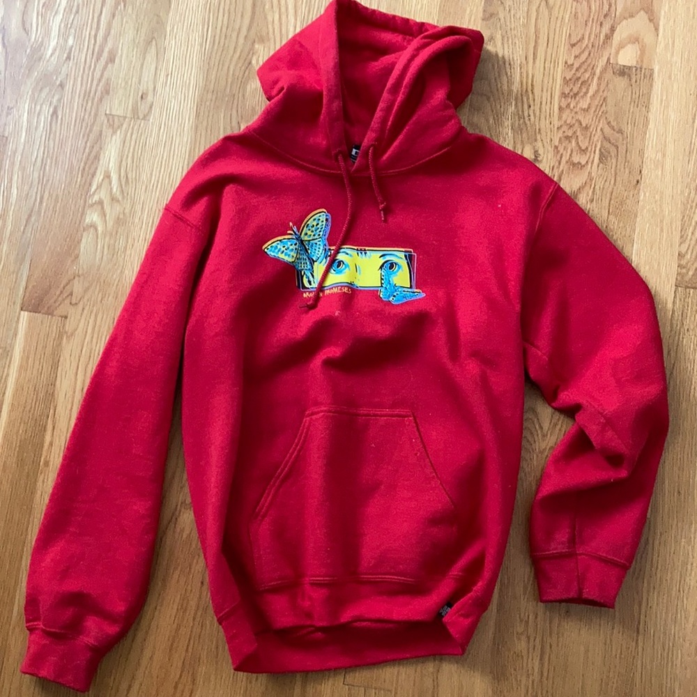 Broken promises red hoodie.